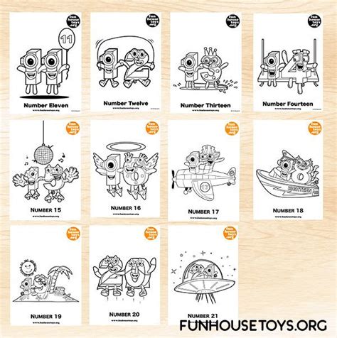 Fun House Toys Numberblocks Fun Printables For Kids Kindergarten
