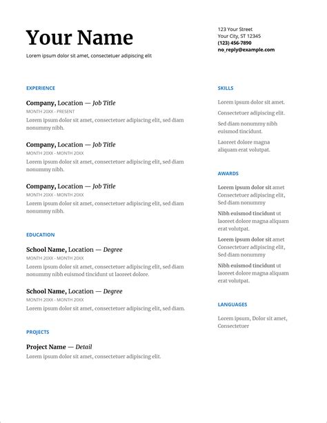 Resume or cv is most essential for job and international. 45 Free Modern Resume / CV Templates - Minimalist, Simple ...