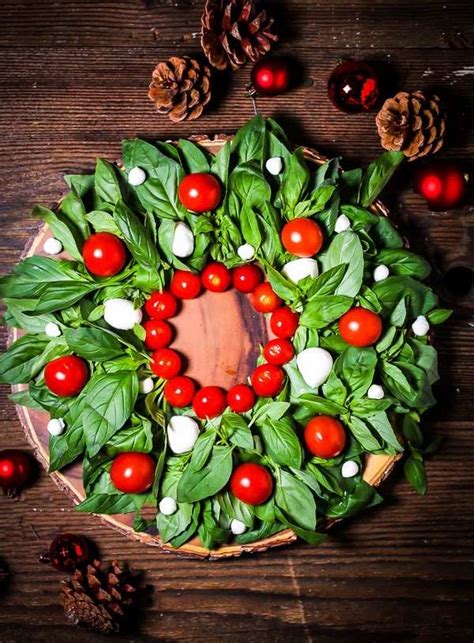 Edible Christmas Wreaths Salads Appetizers And Desserts Recipes