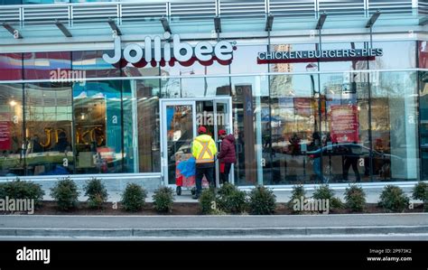 Jollibee Storefront Of A Filipino Fast Food Chain Restaurant In Surrey