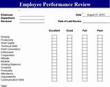 Photos of Employee Performance Review Xls