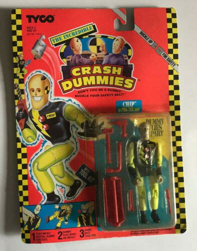 Vintage Crash Test Dummies Chip Action Figure Tyco New Ebay