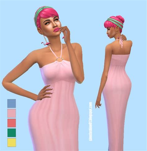 The Best Dress By Sims Fashion01 Kleider