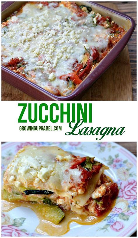 Vegetarian Zucchini Lasagna Recipe Recipe Healthy Lasagna Recipes