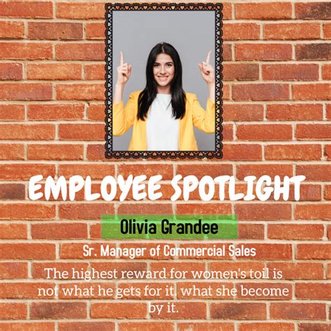 Employee Spotlight Template Postermywall