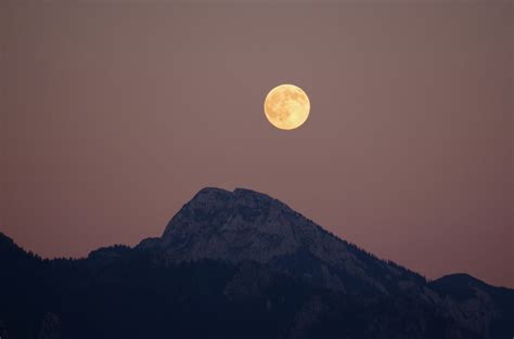 Affordable and search from millions of royalty free images, photos and vectors. Vollmond Berg - Szene Mit Berg In Der Vollmondnacht ...
