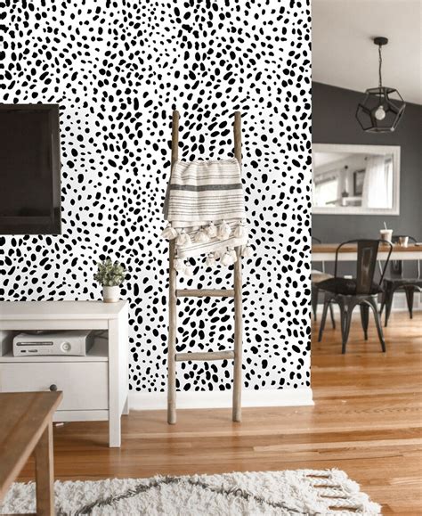Removable Wallpaper Peel And Stick Leopard Wallpaper Self Etsy