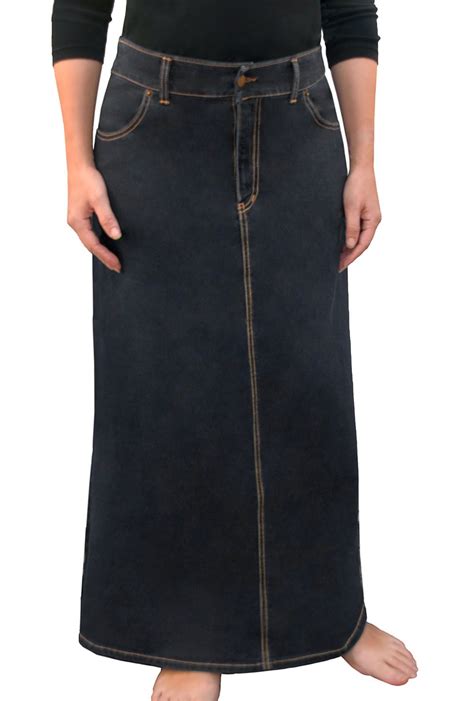 Long Denim Skirt For Women Long Skirts Kosher Casual