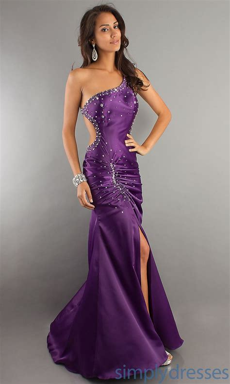 One Shoulder Backless Evening Gown Purple Prom Dress Matric Dance