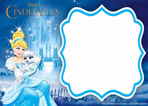 Cinderella Invitation Template Free Beautiful Free Printable Cinderella