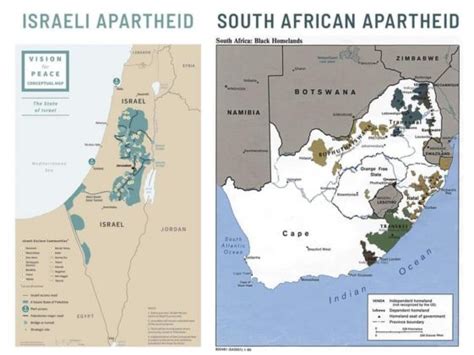 Map Israeli Apartheid Vs South African Apartheid Infographictv