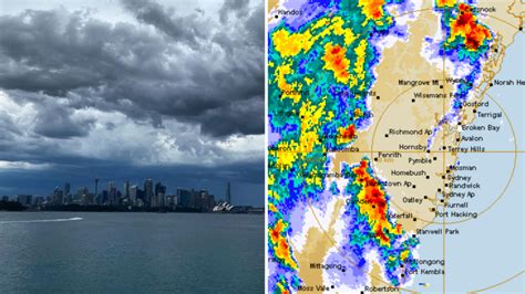 Weather Warnings Sydney Bom Radar Shows Thunderstorms Hail In Nsw