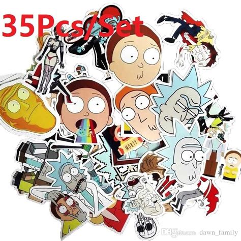 Drama Rick And Morty Stickers Decal For Snowboard Laptop Luggage Car