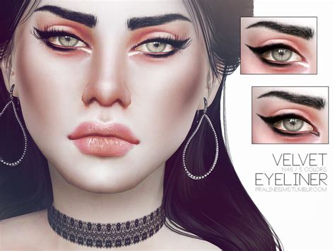 The Sims Resource Velvet Eyeliner N46