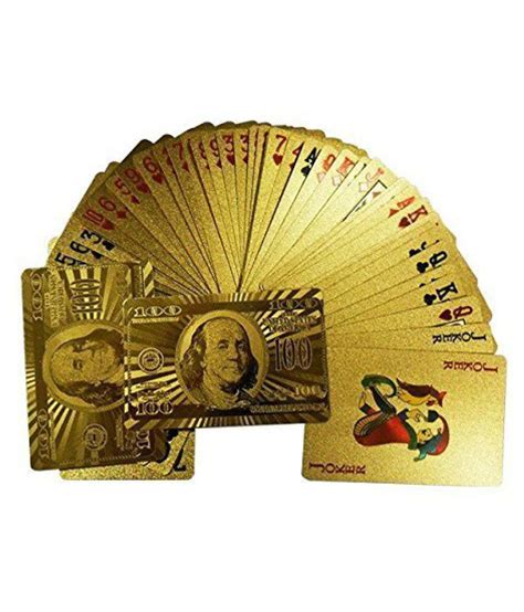 This is a more advanced aspect of the game, but it's always good to be aware of players' tells—especially your own. Trademark Poker 24k Gold Playing Cards - Buy Trademark Poker 24k Gold Playing Cards Online at ...