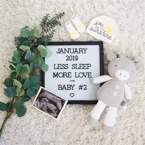 Download Baby announcement on a letter board! Credit: Tania ...