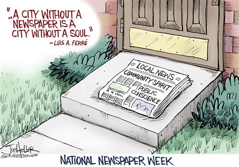 Editorial Cartoon Us National Newspaper Week The Week