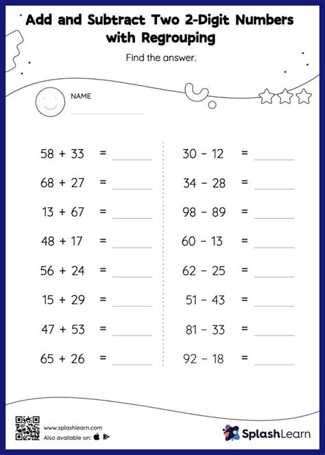 Double Digit Addition With Regrouping Worksheets Library