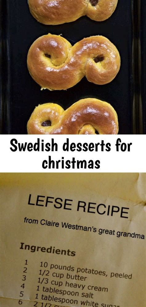 Christmas decorating, tips & traditions. Swedish desserts for christmas | Recipes, Christmas ...