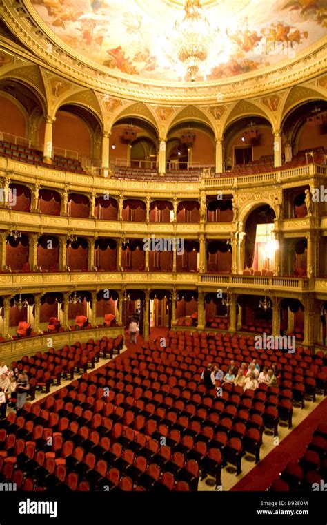 Interior Of The Hungarian State Opera House Magyar Allami Operahaz In