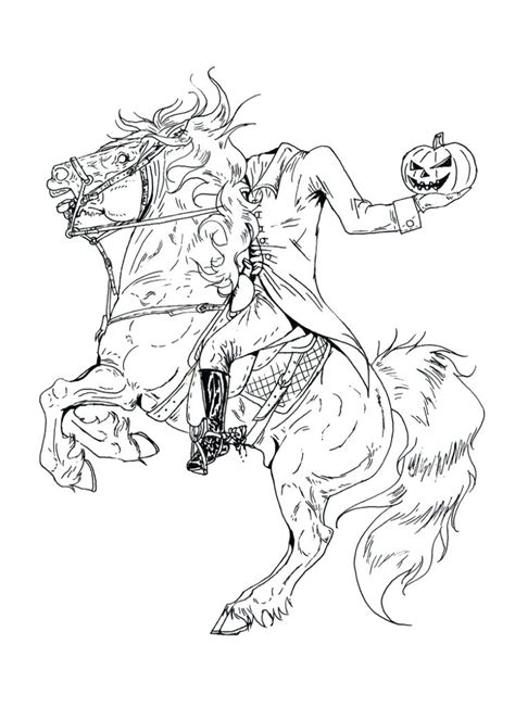 On page 6, getting to hornet section, isnt going left then down from cornifer ability locked? Headless Horseman Coloring Page at GetColorings.com | Free ...