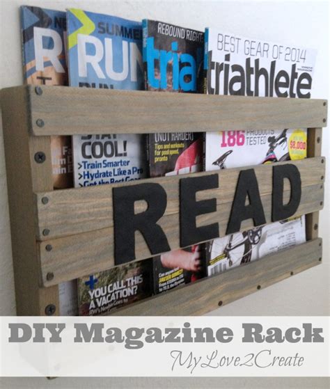 I put an empty toilet paper roll inside a plastic cup for my. DIY Magazine Rack | My Love 2 Create