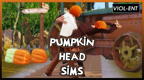 So My Sims Did The Pumpkin Head Challenge 🎃😉 The Sims 4 Shorts