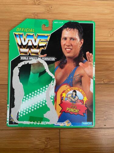 Wwe 1 2 3 Kid Hasbro Wrestling Action Figure Backing Card Wwf Series 11