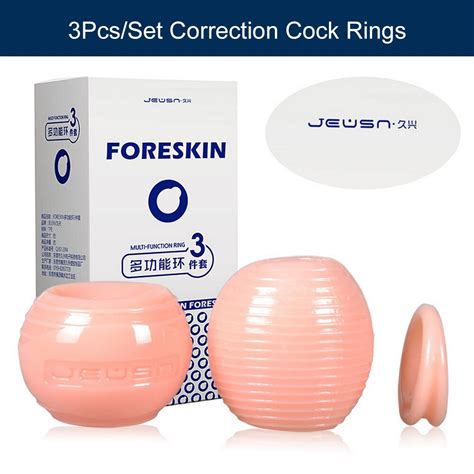 3pcsset Foreskin Correction Penis Rings Cock Rings Male Adult Products