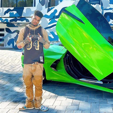 Blueface Jokes Hes “innocent” As He Shows Off His Green Chevrolet