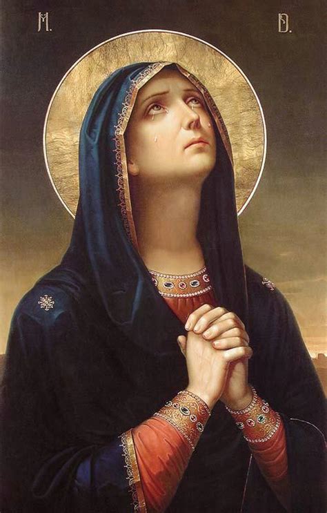 Beautiful Painting Of The Blessed Mother Mary Our Lady Of Sorrows R
