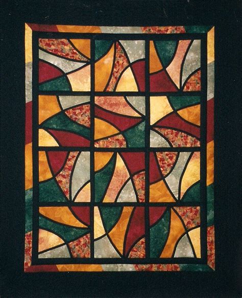 Pin On Quilts Stain Glass Style