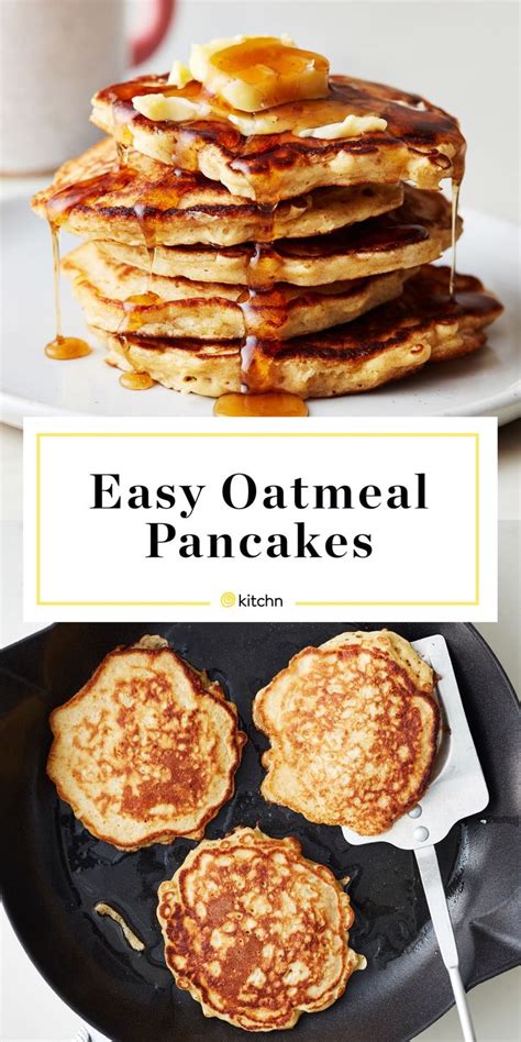 Oatmeal Pancakes Recipe Oatmeal Pancakes Easy Oatmeal Pancakes Food Recipes