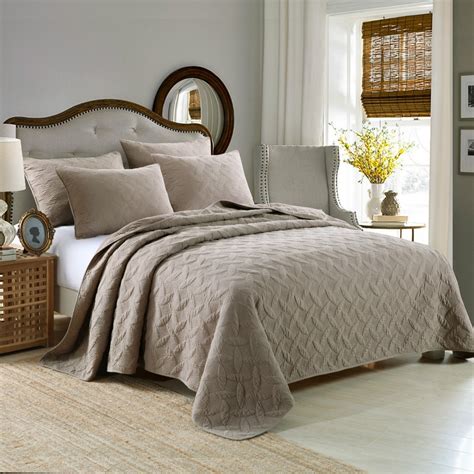 King size bedspread selection see all king size bedspread. CHAUSUB 100% Cotton Quilt Set 3PCS Quilts Embroidery Bed ...