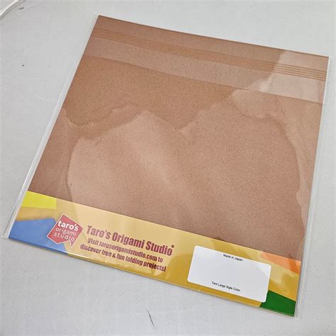 Tant Large 10 Inch 25 Cm Double Sided Single Color Brown 20 Sheets