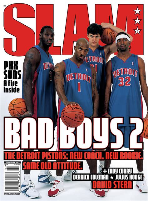 Bad Boys 2 The Detroit Pistons Slam Cover Photograph By Atiba