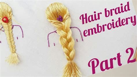 I love having something to keep my hands busy when i am relaxing in the evening or sitting at soccer practice. Hair braid embroidery Tutorial with turkey stitch:Hand ...