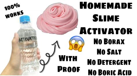 Homemade Slime Activator With Proofhow To Make Slime Activator Without