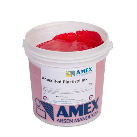 Amex Red Plastisol Ink 40 Screen Print World