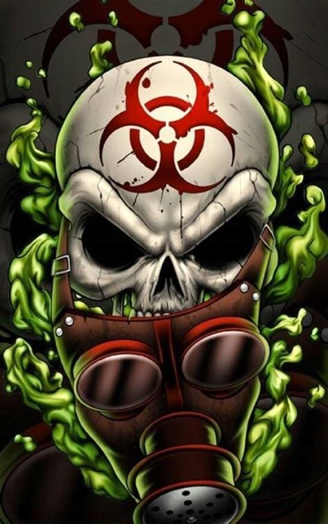 Toxic Skull Wallpapers Top Free Toxic Skull Backgrounds WallpaperAccess