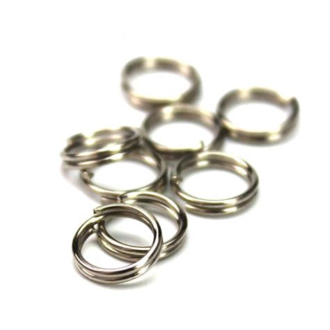 100pcslot Stainless Steel Split Rings Fishing Accessories Fishing