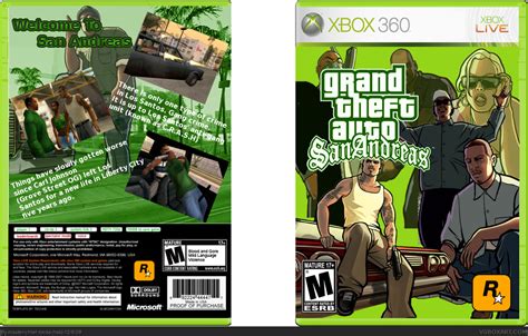 Grand Theft Auto San Andreas Xbox 360 Box Art Cover By Master Chief