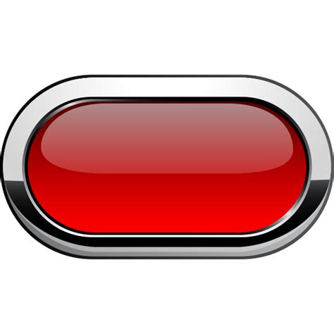 Thick Grayscale Border Red Button Vector Graphics Free Svg