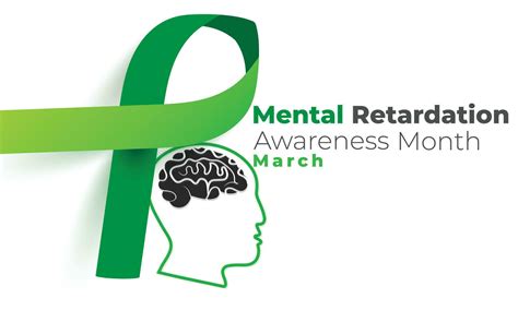 Mental Retardation Awareness Month Background Banner Card Poster