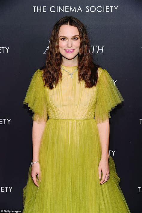 Keira Knightley Stuns In Bright Hued Gown At The Aftermath Screening In