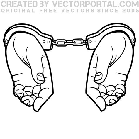Handcuffs Coloring Sheets Coloring Pages