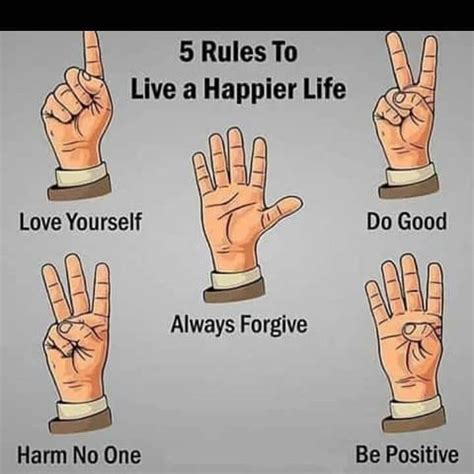 5 Rules To Live A Happier Life Motivation