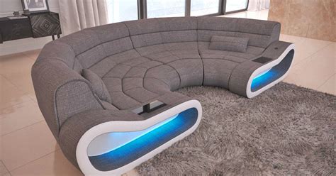 This Futuristic Half Circle Couch Has Leds Is The Perfect Gaming Sofa