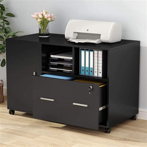 Shop for lateral file cabinets in office furniture. Tribesigns Large File Cabinet with Lock and Drawer, Modern ...