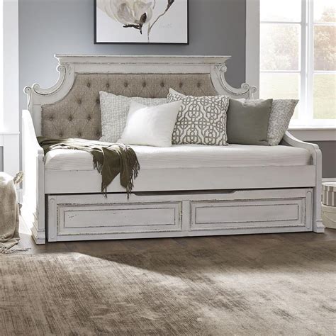 Liberty Furniture Magnolia Manor Twin Trundle Daybed With Tufted